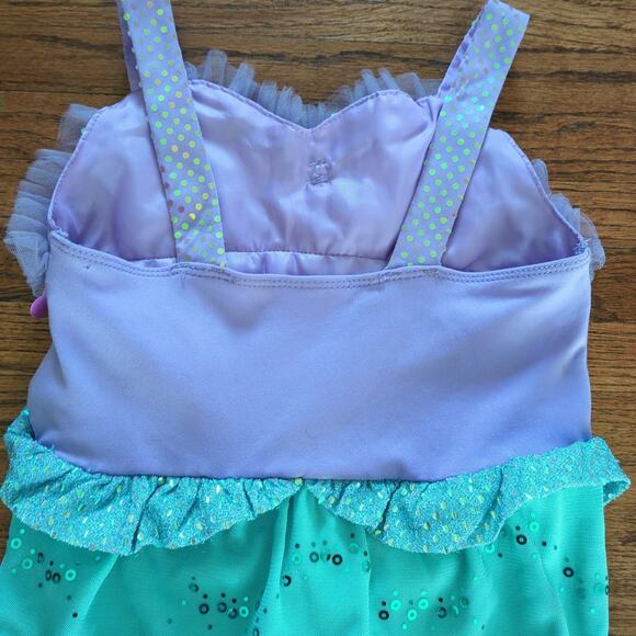 Disney store the little mermaid Ariel girls deluxe  costume  size 5/6 Small VGUC - Picture 6 of 10